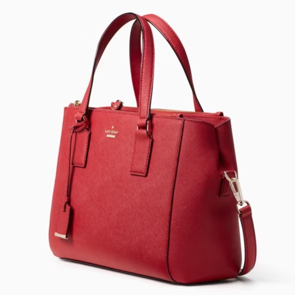 ♠️ EUC Kate Spade Prickly Pear (Red) Cameron Street Teegan Leather Bag